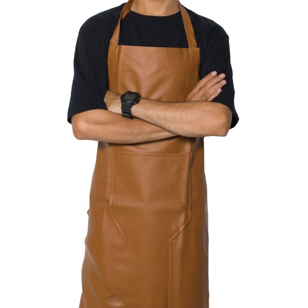 BROWN LEATHER APRON - Image 2