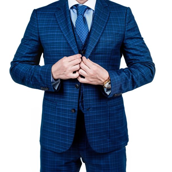 BLUE SUIT WITH VEST - Image 3