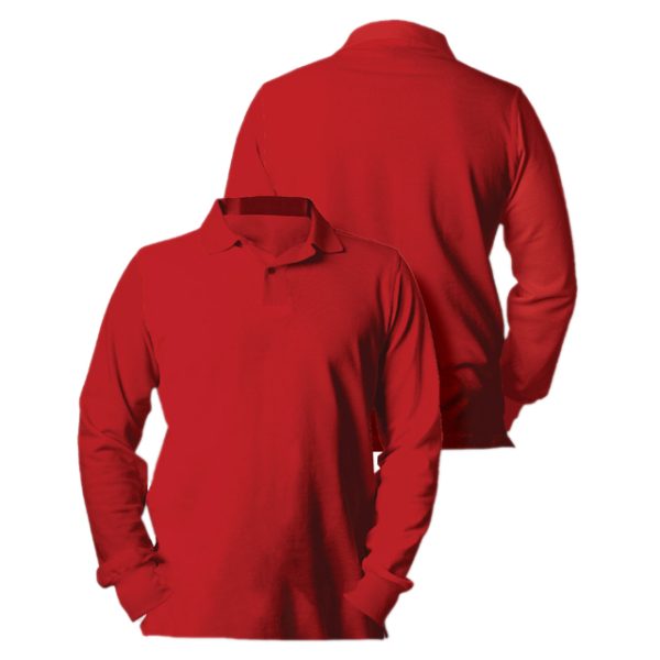 LONG SLEEVE POLO SHIRT - Image 4