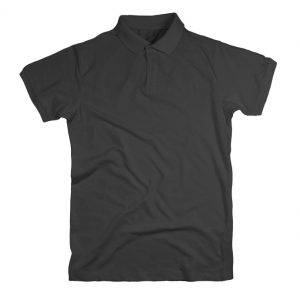 black-opened-polo-shirt-white-surface