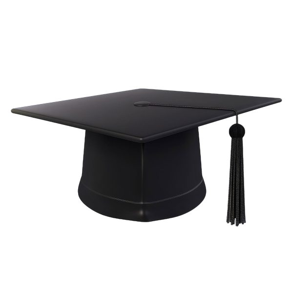 BLACK GRADUATION CAP - صورة 2