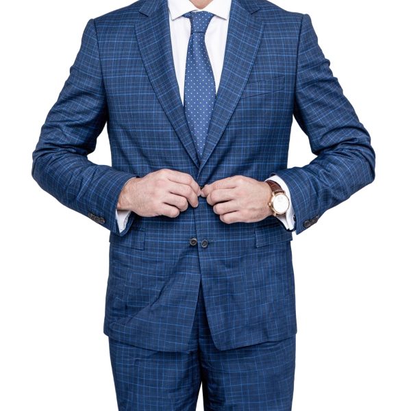 BLUE SUIT WITH VEST