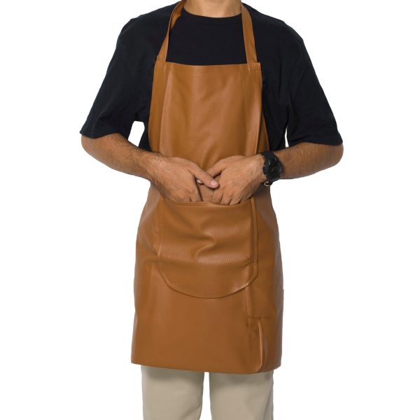 BROWN LEATHER APRON