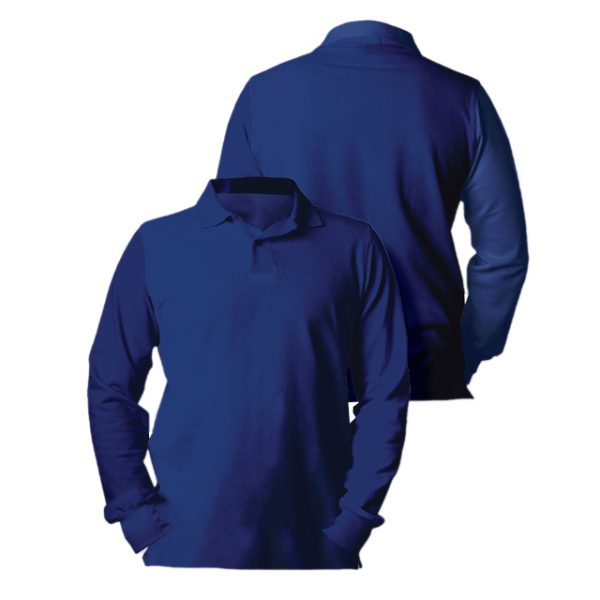 LONG SLEEVE POLO SHIRT - Image 2