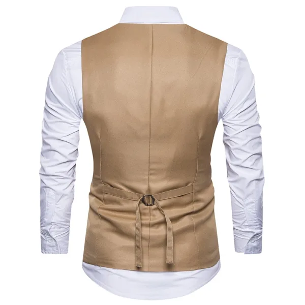 Brown Men Vest - Image 4