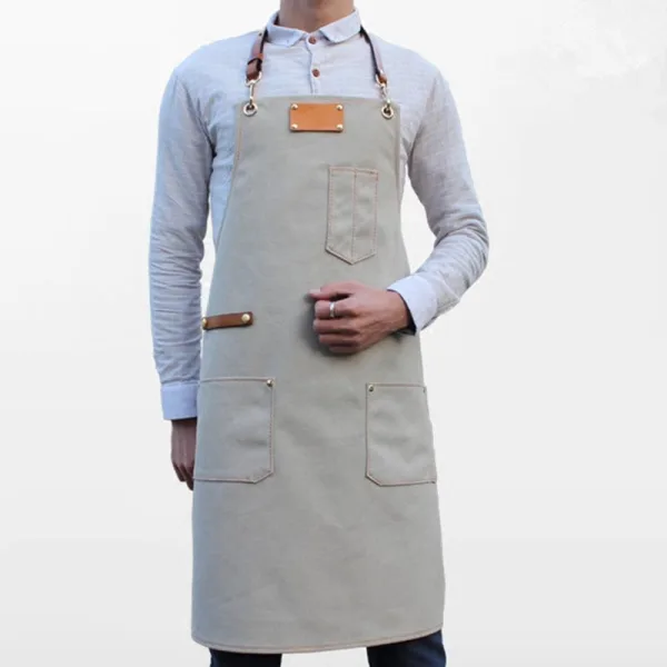 Cross Back Strap Apron - Image 2